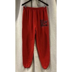 Vintage Santee Wisconsin Badgers Sweatpants Mens Large Red 90s Bucky USA Made